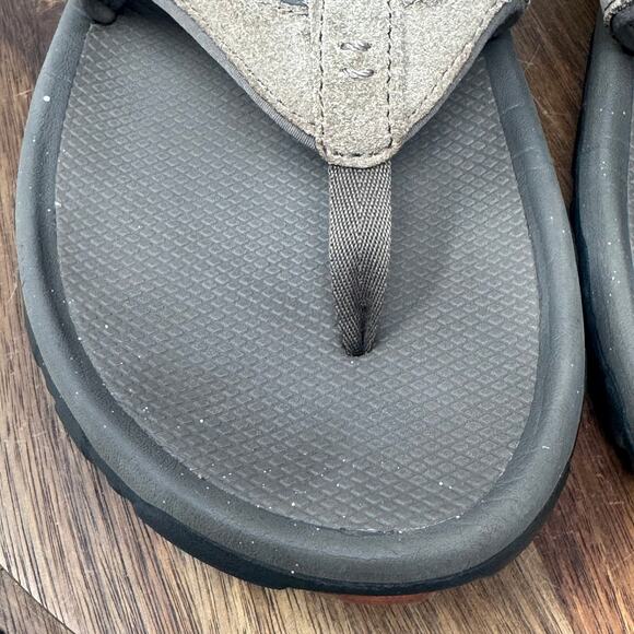 TEVA Pajaro Dune Leather Flip Flops Sandals S/N 1002432 Men's Size 13 - Picture 11 of 13